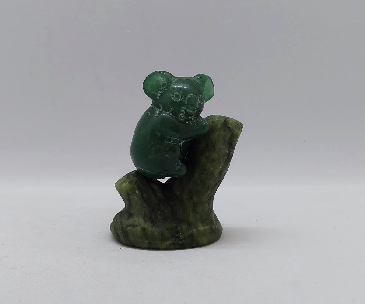 Koala aventurijn met serpentijn