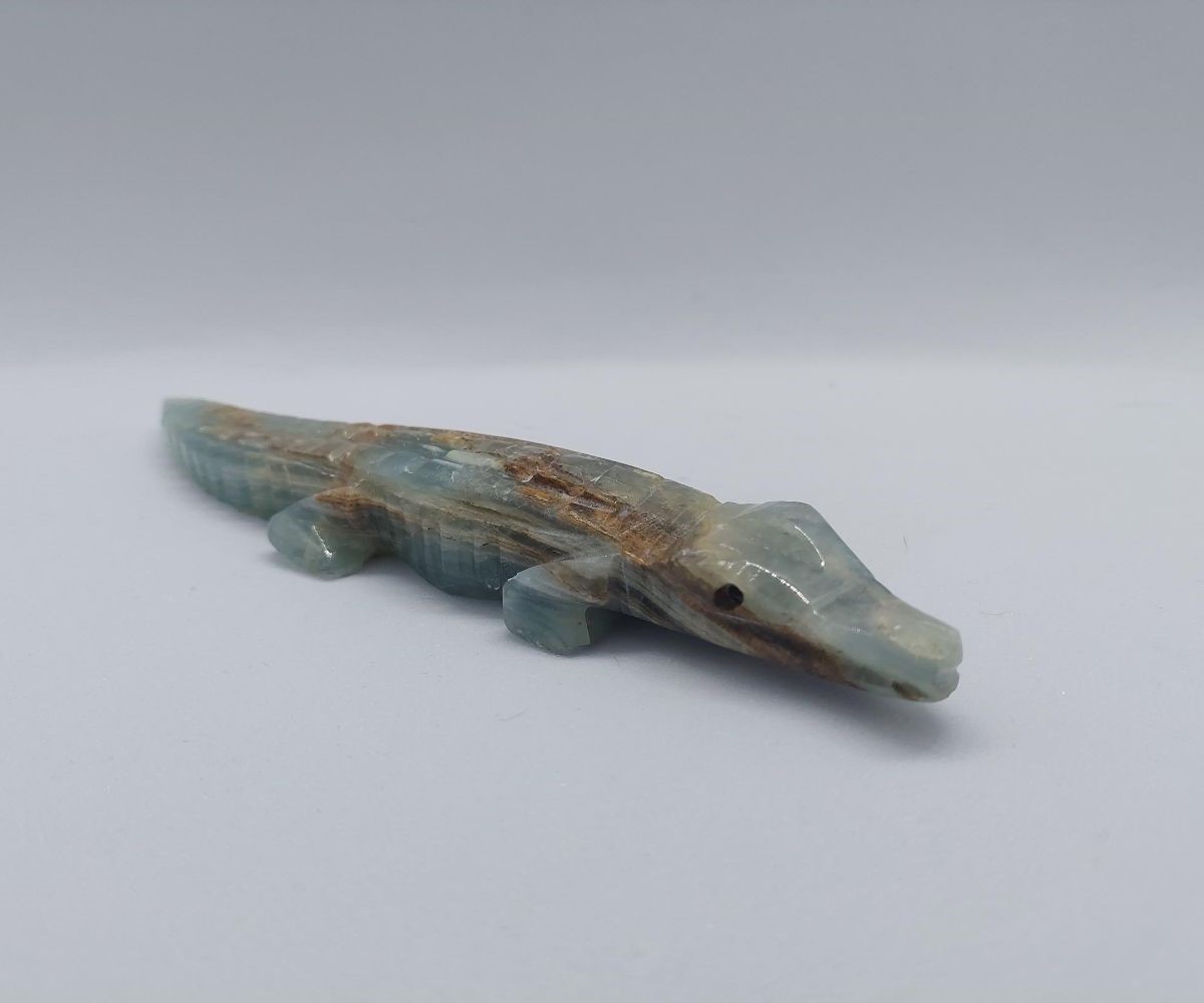 Krokodil blauwe onyx