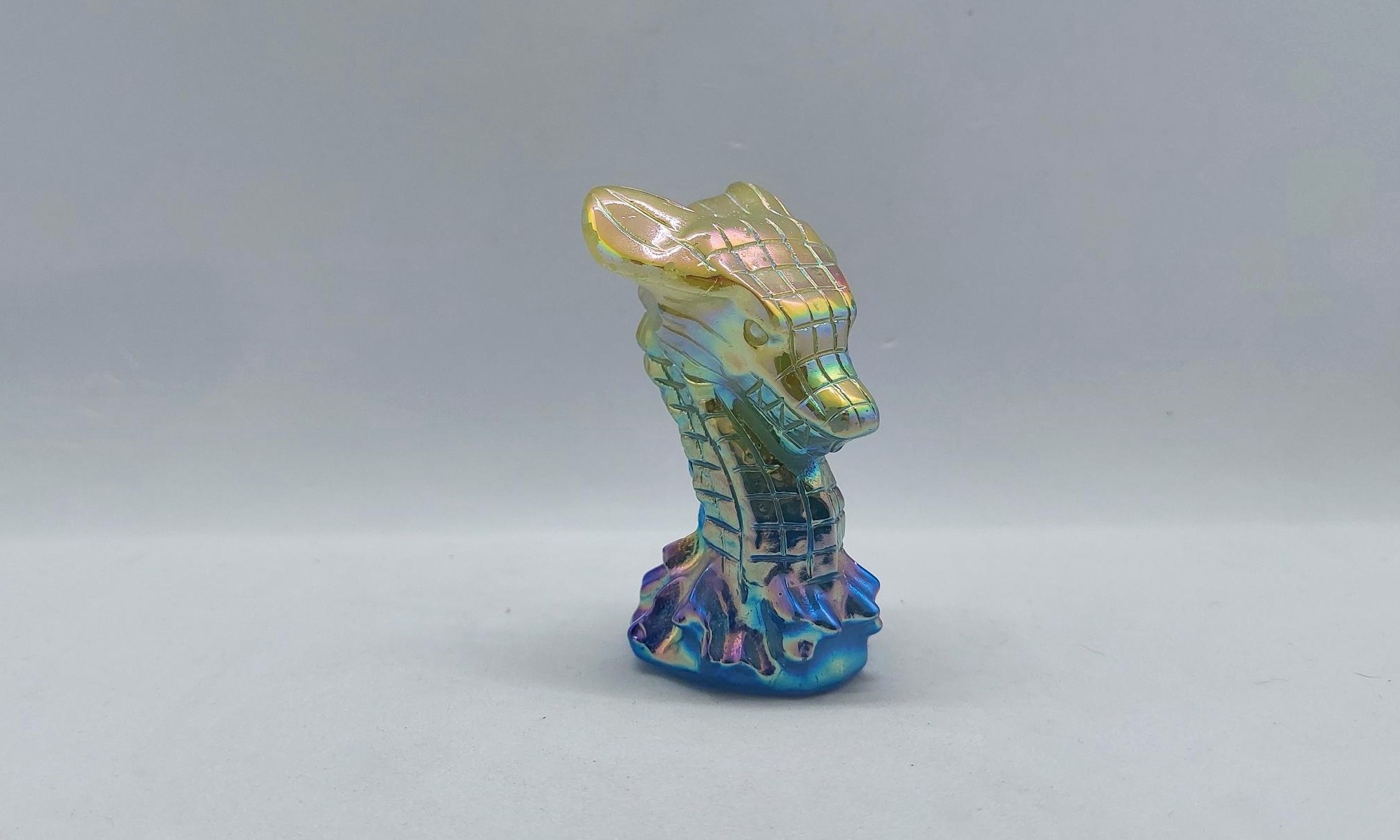 Dragon head rozenkwarts aura