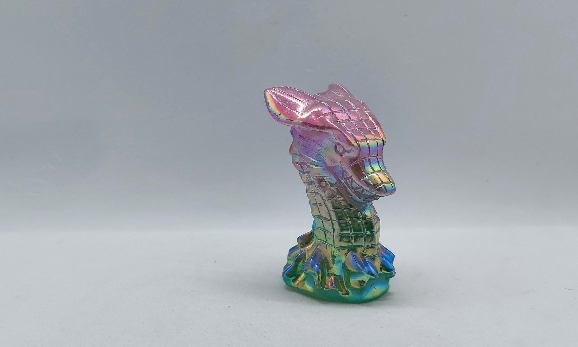 Dragon head rozenkwarts aura